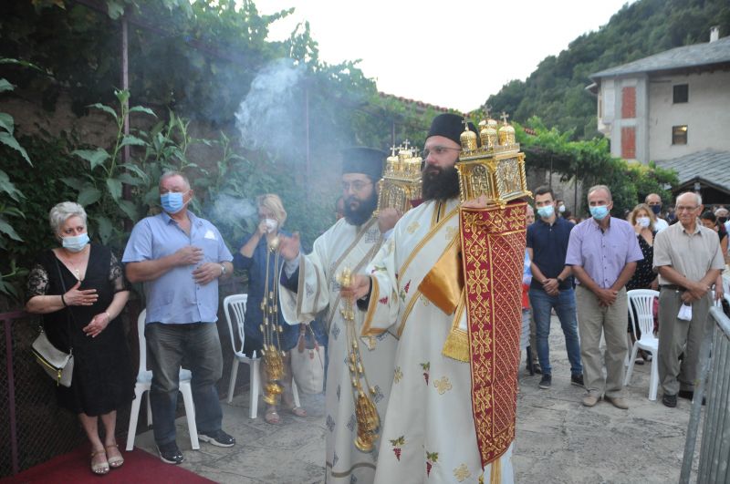 Πανήγυρις τῆς μεταστάσεως τῆς Ὑπεραγίας Θεοτόκου στήν Ἱερά Μονή Εἰκοσιφοινίσσης - 2021